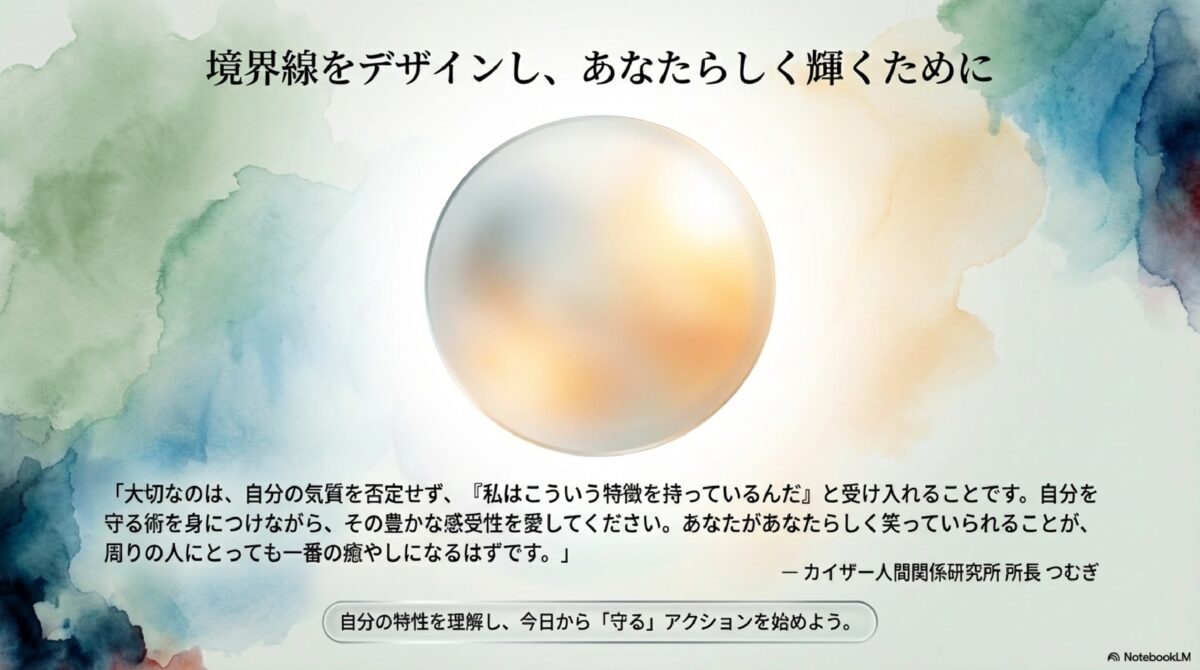 境界線をデザインし、あなたらしく輝くために