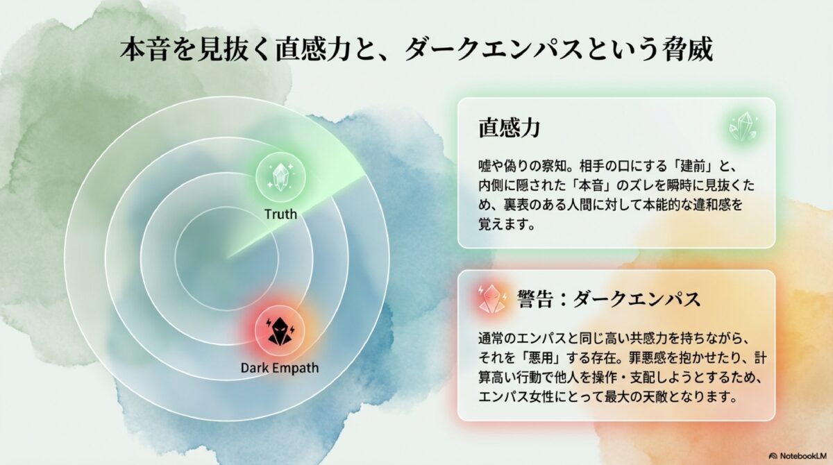 本音を見抜く直感力と、ダークエンパスという脅威