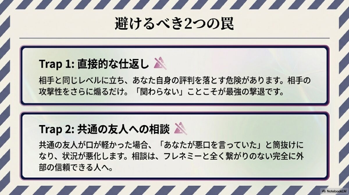 避けるべき2つの罠