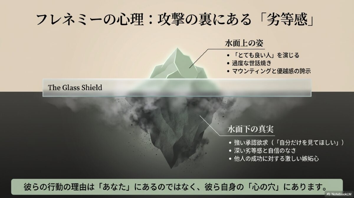 フレネミーの心理：攻撃の裏にある「劣等感」