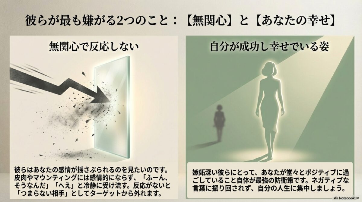 彼らが最も嫌がる2つのこと：【無関心】と【あなたの幸せ】
