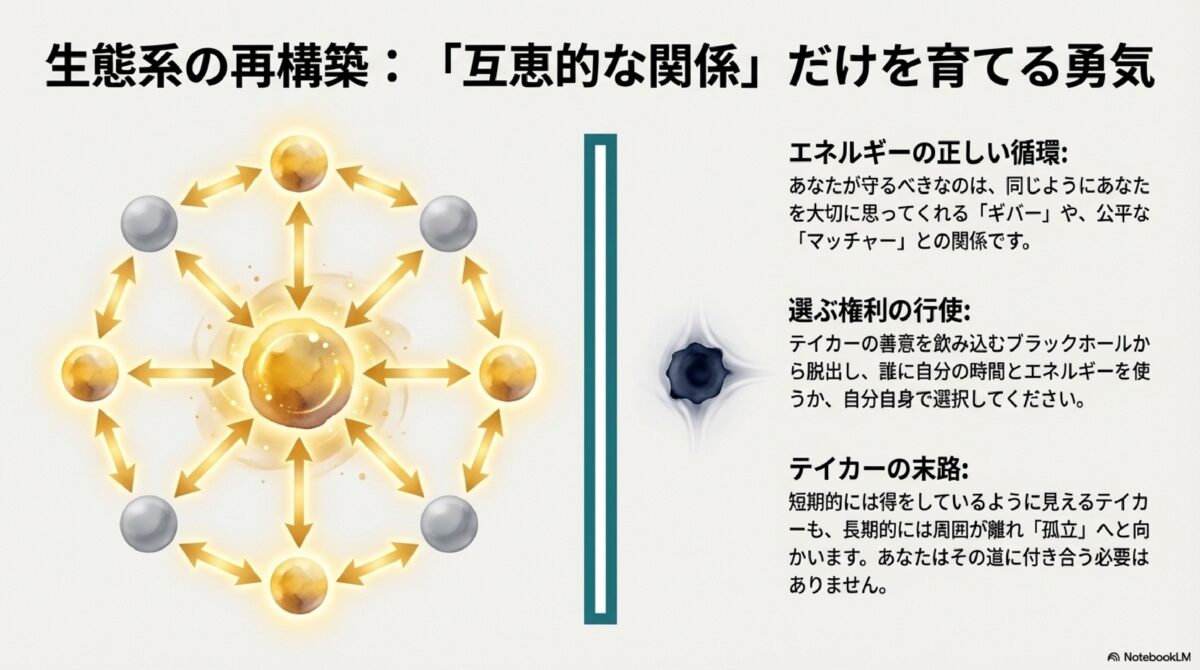 生態系の再構築：「互恵的な関係」だけを育てる勇気