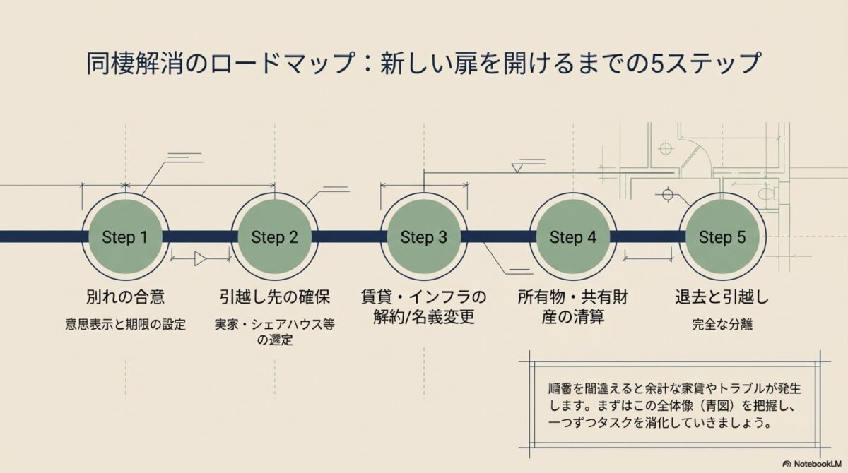 同棲解消のロードマップ：新しい扉を開けるまでの5ステップ