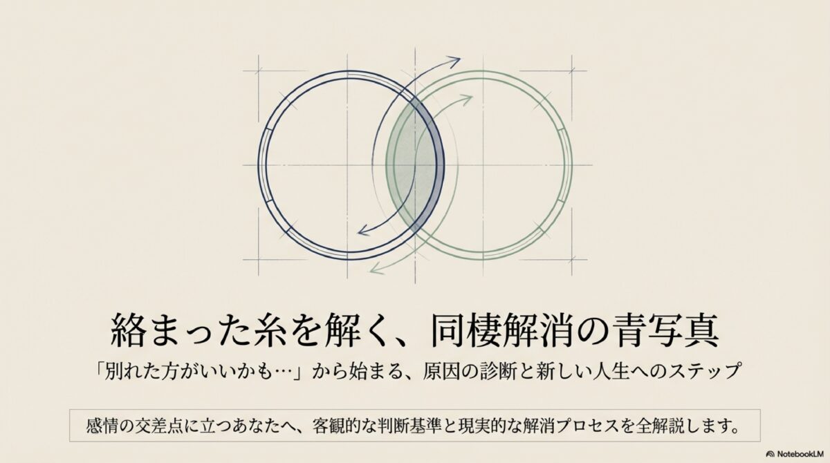 絡まった糸を解く、同棲解消の青写真