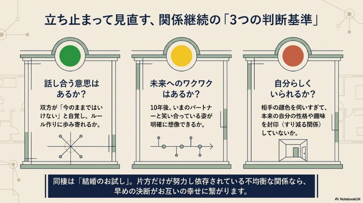 立ち止まって見直す、関係維持の「3つの判断基準」