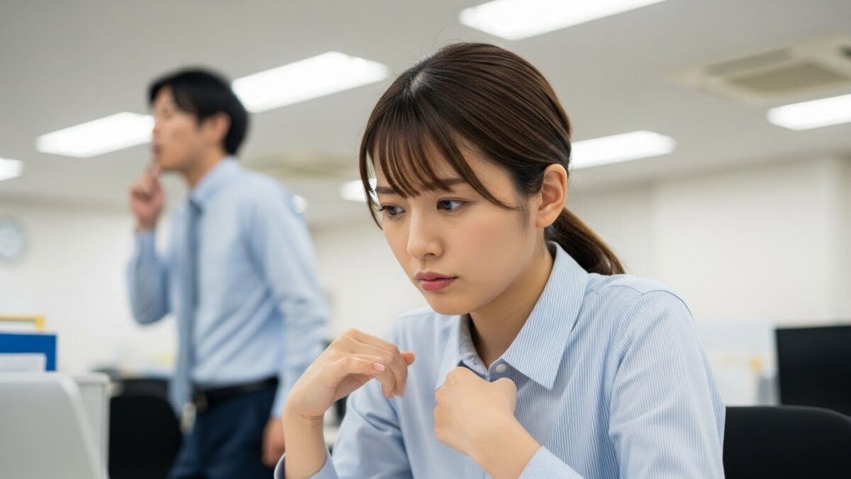 職場の男性が咳払いをする時の注意点